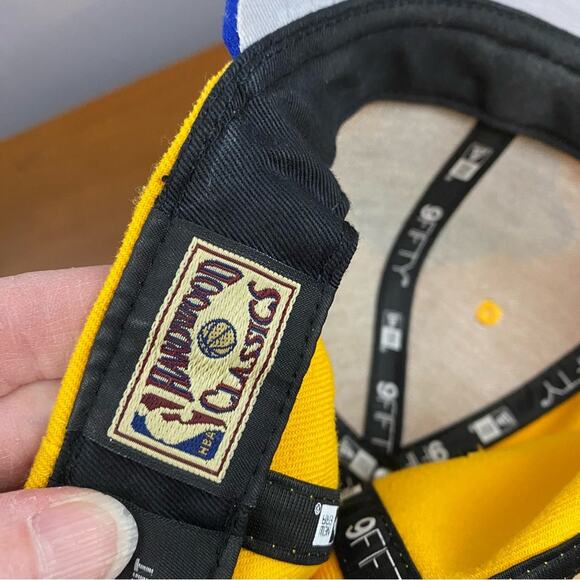 NBA All Star Golden State Warriors Yellow SnapBack Hat Adjustable New Era NWOT - Picture 14 of 16